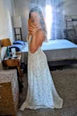 This is a very sexy dress that feels elegant and well made. The lace is not too delicate, like it would rip, but it's so beautiful and features eyelash lace (which I love). The A-line fit is perfect for ladies (like me) with a small-average waist and a big bottom and thighs that don't fit seamlessly into sheath dresses and skirts. It highlights my figure in the best way, it's comfortable, and the straps don't dig in. I'm seriously considering wearing it as my wedding dress but only after a little hemming and added fabric to the skirt! Grandma and Grandpa don't need to see this much of me =D

I really appreciate that there are dresses like this to choose from and would highly recommend this one. 
-Alisa - Alisa R.