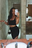 This is the perfect dress to wear out. I usually wear a small but I did have to size down because it felt a little loose. Such a perfect dress for a night out. - Vanessa V.