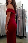 A very elegant dress for many occasions. The color is true to the photos. The fit is very comfortable, and the fabric is stretchy and the quality is extremely good. - Janet K.