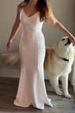 Got this dress among others to try on for my wedding and this was the one without a doubt! Fits perfectly and is very comfortable. Just needed the hem trimmed and a little adjustment of the straps. - Julia P.