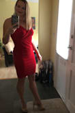 I don't own a red dress and I wanted one to wear out for my birthday. I love the color and the dress is great quality. Form fitting but not overly revealing. I'll definitely come back to buy my second favorite for the summer months. - Kelly D.
