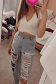 I really like the top! It's very cute and stylish. Although the bottom is a little long, for my liking. Also, it's white, so it's a little see through, but I took that into consideration when I bought it. I paired the top with some cute jeans or bold skirt and I loved the look. - Alyssa G.