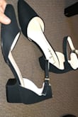 Very flattering and pretty. Comfortable pair of shoes. The heel height is just perfect. I am usually a 6-7, so I ordered the size 6 and it fits well. - Jamie L.