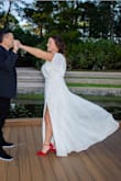 This wrap dress was absolutely perfect for my engagement photo shoot! The material was soft, the dress flowed nicely, fabulous fit!!! #LoveLulus - Rachel G.