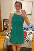 I love the color of this dress!  I almost always buy dresses that are blue or burgundy, so this is a great change that I love. It is very comfortable, which is great. Although, I often have problems with sizing of Lulus dresses. Often my bust is an XS and my waist and hips are a S. With this dress it was an easy fix of shorting/pinning the straps. I can't wait to wear this dress to a wedding I have this summer! - Megan L.