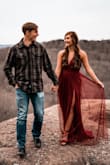 This dress was perfect for our engagement session!! I had no issues with sizing, other than it being a little bit too long (I bought a small). I was worried the slits would be too high, but I loved them once I tried the dress on. I would definitely recommend this dress!! - Hannah T.