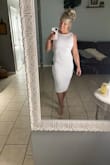 Need I say more? It's a beautiful dress. I body build and this dress fit with a classy sexy flare. - Cherub T.