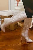 I am glad I ordered. These are beautiful. I am usually in size 8 and 8.5 size for shoes and boots, an 8.5 fit perfectly on me. Love my Bling bling boots. - Isha A.