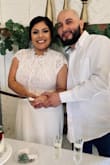This dress was beautiful! The material was so good! We had a last minute small wedding the past weekend and it turned out beautiful! - Cassandra S.