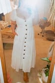 Love this dress! Fits perfectly. I'm pretty short but it drops great for a midi dress. - Janine C.