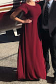 Fit great on the top and around the waist. I felt very comfortable. Even with 3.5in heels it still needed to be hemmed a few inches for me. I loved the back cut out too! - Katelyn L.