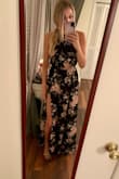 I bought this for a formal wedding coming up and I'm absolutely obsessed. I went through a little trial and error with dresses from this site, most are too short for me when I put on heels (I'm 5'7) but this was PERFECT. You can dress it up or down. I got a small instead of XS just to make sure the length was long enough, I went to a tailor to take the waist in and make the slits a little higher and now it fits even more GORGEOUS. I also paired it with Lulus 2.5 inch nude heels. ;) Buy this dress for any upcoming event, you won't regret it! - Kelsey N.