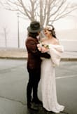 This dress was perfect for our vintage pre wedding photo shoot! The material is good! It is a beautiful dress! The only inconvenience was I couldn't lift my arms, too tight! But other than that, perfect! - Sarai O.
