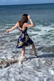 This dress has taken me on so many amazing adventures; it's an indispensable part of my collection. I have to wear it long so that it hugs my waist, but this can be tough with a standard bra. Highly recommend a tasteful bralette or bikini top for busty models. - Kathleen M.