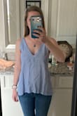 Can't wait to wear this with white shorts on vacation! Where I'm going is extremely humid so this top is perfect!! - Jessica B.