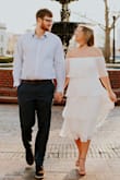Very cute and comfy. I wore it for my engagement photos and I knew I wanted some dancing shots and this dress made them so cute! - Katie M.