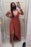 Love the color and the size was perfect. Gorgeous dress - Lexie V.