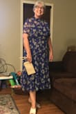 Oh my, the dress is so pretty, well-fitting, and comfy! Can be dressed up or worn casually and can be worn year round here in Fla. Since I'm in my 60's, I love the coverage it gives around neck, arms, and length. - Beth B.