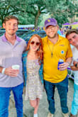 I bought this as an LSU game day dress and I could not be more obsessed. I have a small bust so I was somewhat worried it would be too loose up top (since the model looks to be a little fuller in that area that I am), but y'all... this was absolutely perfect. It fell at just the right length where it didn't look too long for a mini dress, but also wasn't so short that I worried about it riding up when sitting/bending down and being exposed. The dress is has a white lining and is not see-through at all, it was breathable on a hot day, and the straps are adjustable. It steams super easily, and didn't shrink in the wash when my fiancé accidentally dried it... Honestly I cannot rave about this one enough! - Emma S.