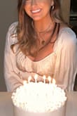 Love this blouse, wore it for my birthday. The material is really silky, and the fit is comfortable since there is a lot of stretch to it! - Nikolina D.