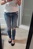 I rarely purchase jeans online since I'm really picky with how my jeans fit.  I'm glad I purchased these jeans...they were exactly what I was looking for! I like that they are stretchy but not baggy. I can dressed them up or down with these jeans! The sizing was on point for me. - Linh D.