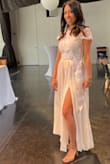 This outfit was perfect for my bridal shower! The fit was great, the material is great quality overall. Definitely durable and not uncomfortable whatsoever.  I did have to tailor the skirt but because I am very short! Otherwise it was amazing. - Bethany E.