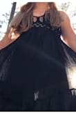 Super cute dress but it is see through ): Fits perfectly. - Mallory M.