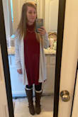 I've worn this many times. Simply simple dress that is easy to dress for cold weather and warmer weather! I've gotten compliments at work and at church! Worth it! - Jessica B.