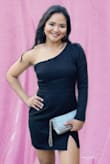 Got tons of compliments wearing this fabulous dress. The slit made it look so hot, but still very elegant. Beware! Your man won't be be able to take their eyes off you when you wear this! Perfect for date nights and girls night out. - Marie C.