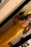 I have yet to wear this out yet but had to buy it. The material and flow is nice. It hits your curves at the right places. I can't wait to wear this out to a wedding or formal event. - Crystal S.