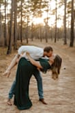 I wore this for my engagement photos and I love it so much!! I originally ordered a medium and had to exchange it for a small, even then it was still a little loose on my waist but not too bad. It is very long, even with heels, but it makes for perfect flowy pictures! Amazing quality and gorgeous color, would 100% recommend! - Douglas E.