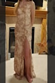 This is a beautiful dress! My daughter will be wearing it to prom this year. It is absolutely beautiful, runs true to size and is made of quality fabric. Pics just don't do it justice. - Diane C.