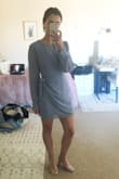 Love this dress! Will be perfect for a wedding or date night! Fits great, not too short and I just love the long sleeves! - Becca K.