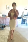 Such a cute dress! Easy to dress up or dress down. Super flattering and a really pretty creamy neutral color. - Becca K.