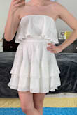 Cute and flirty dress but for myself, it fit a little smaller than normal. - Rebecca R.