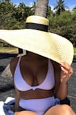 I bought this hat for my trip to Hawaii. It was too big to fit in a carry on but there was enough room on the plane that I was able to place it in an empty seat. Because of the strong winds I didn't get to wear it much but I felt fabulous when I did! SO MANY COMPLIMENTS! All eyes will be on you. The hat is good quality and my new vacation hat. - Alexis B.