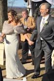 I couldn't believe it fit perfectly! I had nothing done to it other than having it hemmed. Truly unbelievable. The dress itself is stunning. Sequins do rub your underarms a little, but overall gorgeous dress. - Marlene C.
