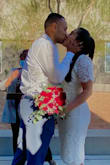 I may have needed a small, but the medium worked and I would not return. Lace was gorgeous for my court wedding. - Enrica O.