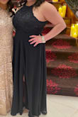 Loved this dress! It was very long on me so I had to get it hemmed but it flowed so nicely from the waist down. My arms did get irritated by the end of the night from rubbing against the lace so that's why I gave 4 stars. But very pretty and flattering otherwise! - Melissa M.