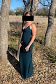 This dress is insanely comfortable with a thick soft fabric, and easy fit. The color is incredible and perfect for 3-4 seasons. It was bustier than I had hoped (even with my small bust size) and shows a lot of curves, more than I had hoped. I'll definitely wear it again, but be selective where to wear it. - KB B.