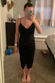 This dress is so flattering! Only fault is that it's longer than it looks online. I'm going to have it hemmed instead of returning. - Bridget M.
