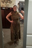I am absolutely in love with this dress! The fit is amazing and it's so comfortable. I'm usually an xs but the xxs fit perfectly, even being a 34C. The waist is stretchy and cinches in exactly where you want it to. I'm 5'1 and it's the perfect length, even without heels. Can't wait to wear this out! - Rachel T.