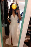 When I first opened the box to see the dress, I was worried they had given me the wrong size. Unfortunately I am petite and small, so this dress was way too big. However luckily that is why tailors exist. Bottom line, if you are thin and petite like me, you will need to get this tailored to fit you. The overall dress quality is nice and a good weight material. Came clean and with a nice dress cover bag. I like it and would recommend this. - Cassidy G.