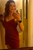 If you want to feel so sexy, do yourself a favor and buy this. This is my absolute favorite dress. It does ride up a little in the front, so be sure to wear red undies and be aware of this if you're dancing. But it's a great dress for parties or going out to dinner. This is my forever Valentine's Day dress! - Sara L.