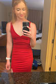 I bought this to wear to a spring wedding in Florida and now I want to wear it everywhere. It's form-fitting but not restrictive, I felt beautiful in it, and I got a million compliments all night long. The lining does ride up a little, but it's not noticeable in terms of comfort or look, so I don't mind too much. - Ellen S.