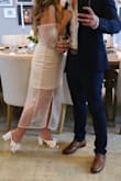 The perfect event shoes! 
I Was able to wear for hours without a problem! my feet are a bit wide so heels can sometimes be a problem but these fit perfect and were easy to move in! - Kaitlyn V.