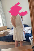 Like it! The one arm sleeve band is looser than the other, so it doesn't gather on the one side. You can't wear a traditional bra with it given the low back. - Kelsey D.