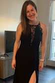 Bought this for a black tie wedding that I have coming up. Need to get it hemmed but that's about it. It fits slightly loose, but not enough for me to need to change sizes or for it to look really big. The lace adds the perfect amount of detail and the slit is perfect! It was a lot better quality than I expected (shouldn't be surprising though, Lulus has some great stuff!) - Hayley B.