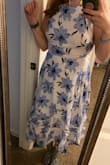 I tried this because I love the print, but don't like asymmetrical anything. It was a lovely dress, just not for me. - Brenna L.