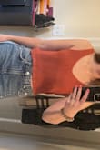 I ordered in a size small and it looks so good with high waisted jeans. I have a really small chest so keep that in mind! I just used pasties since the back is low. There's a little bit of crop but not too much. Def want in more colors! - Sarah H.